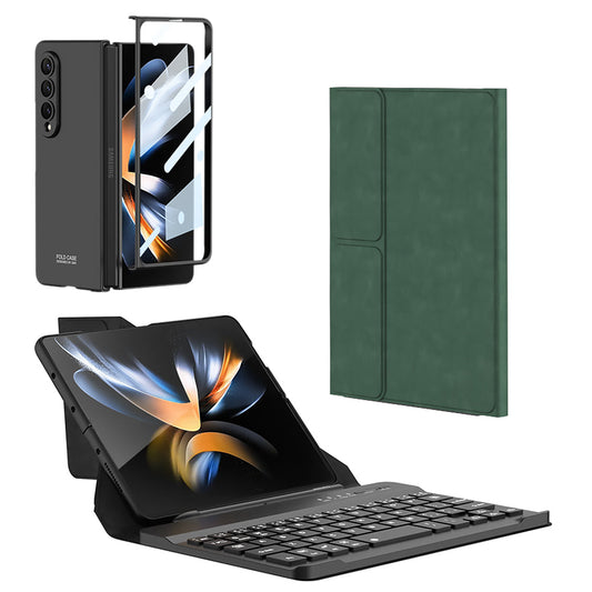 4-In-1 Wireless keyboard & Leather Magnetic Flip Case