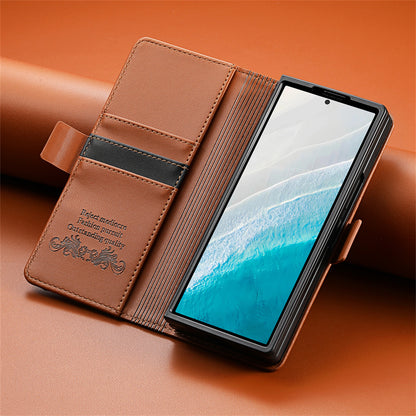 🛡️ Luxury Magnetic PU Leather Wallet Case for Samsung Z Fold 4 / 5 / 6 / 7