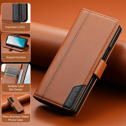 🛡️ Luxury Magnetic PU Leather Wallet Case for Samsung Z Fold 4 / 5 / 6 / 7