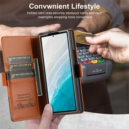 🛡️ Luxury Magnetic PU Leather Wallet Case for Samsung Z Fold 4 / 5 / 6 / 7