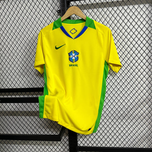 Brazil 2024 Home Jersey – Yellow & Green Edition