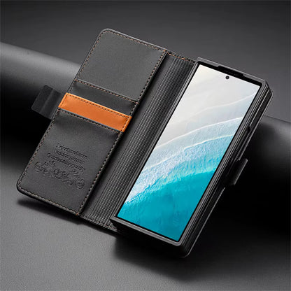🛡️ Luxury Magnetic PU Leather Wallet Case for Samsung Z Fold 4 / 5 / 6 / 7