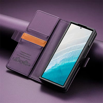 🛡️ Luxury Magnetic PU Leather Wallet Case for Samsung Z Fold 4 / 5 / 6 / 7