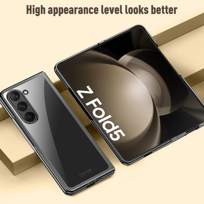 Luxury Electroplated Transparent Case For Samsung Galaxy Z Fold 5