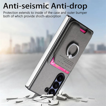 Detachable Leather Wallet Case