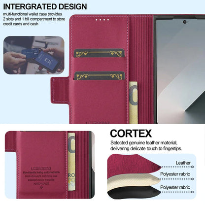 Leather Wallet Case with Card Holder & Kickstand