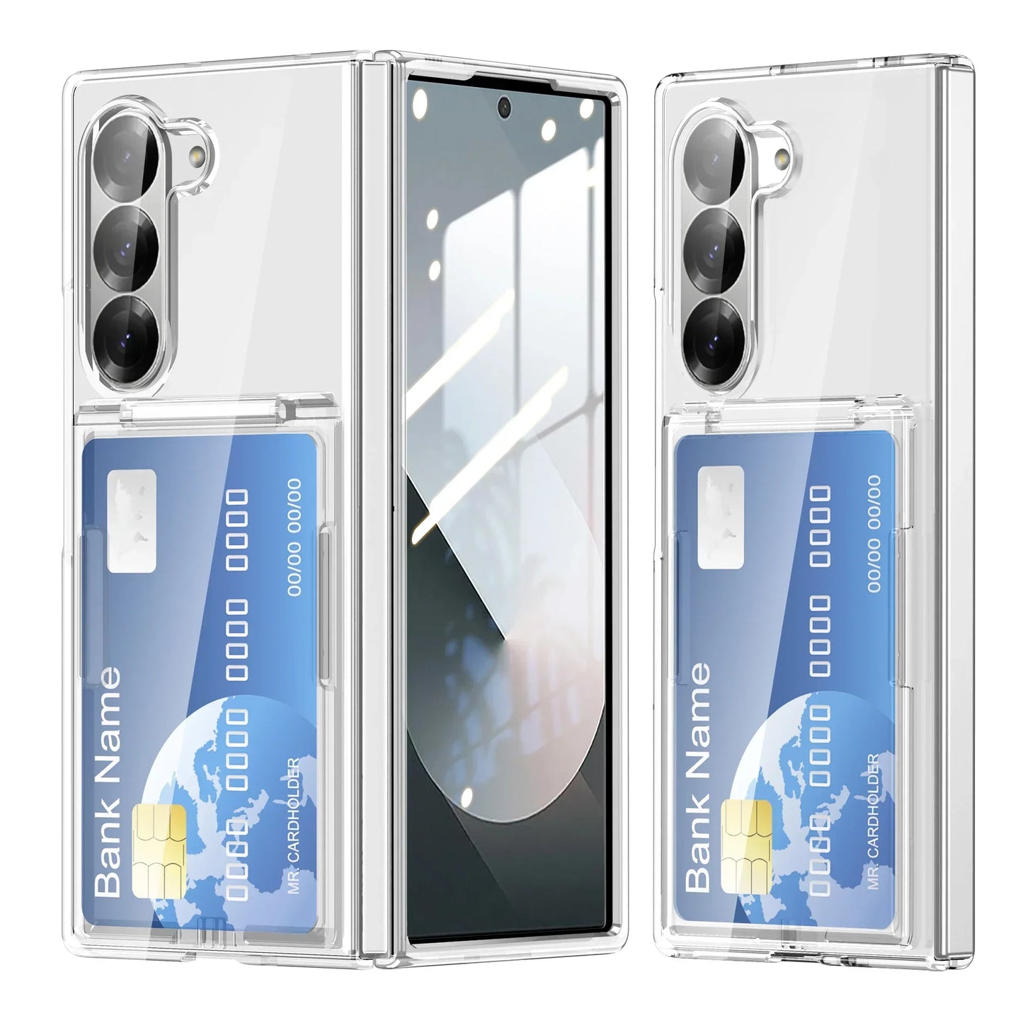 Clear Card Holder Case with Stand