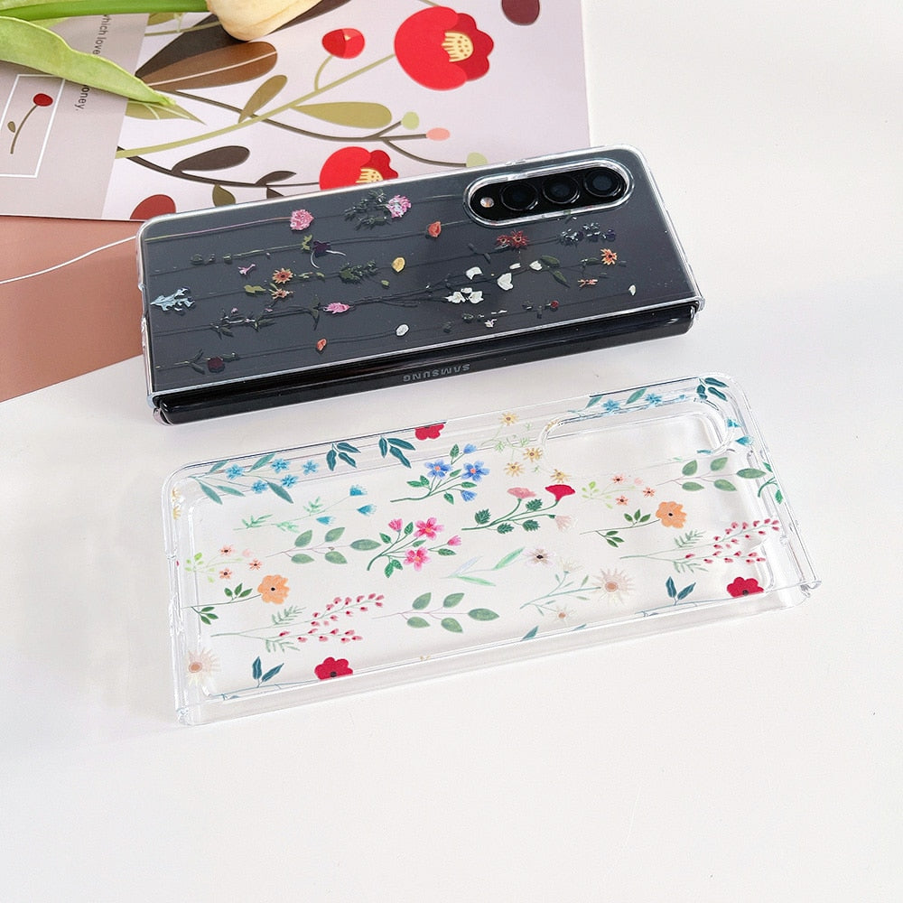 Cute Flowers Case For Samsung Galaxy Z Fold 4