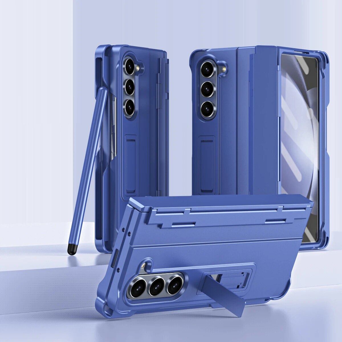 Shockproof Case With Screen Protection Touch Pen & Kickstand For Galaxy Z Fold 5