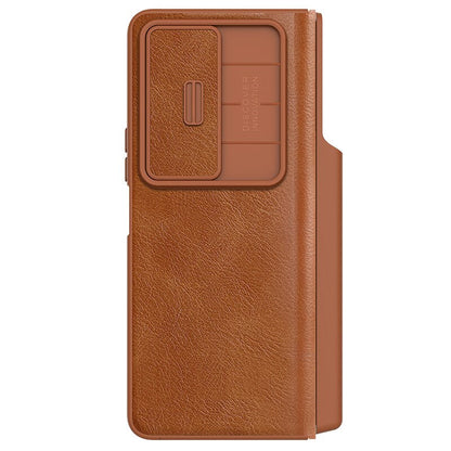 Luxury Leather Case With Pen Holder For Samsung Galaxy Z Fold 4