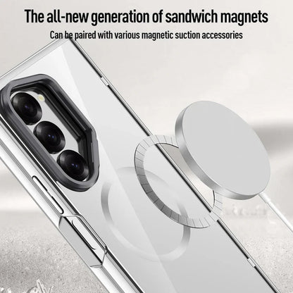 Magnetic Clear Case with Kickstand for Galaxy Z Fold