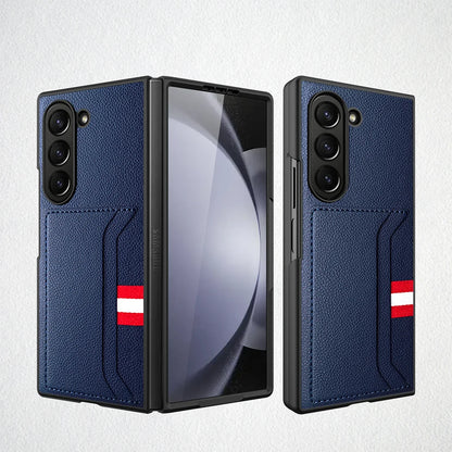 Leather Case with Card Holder for Samsung Galaxy Z Fold 6