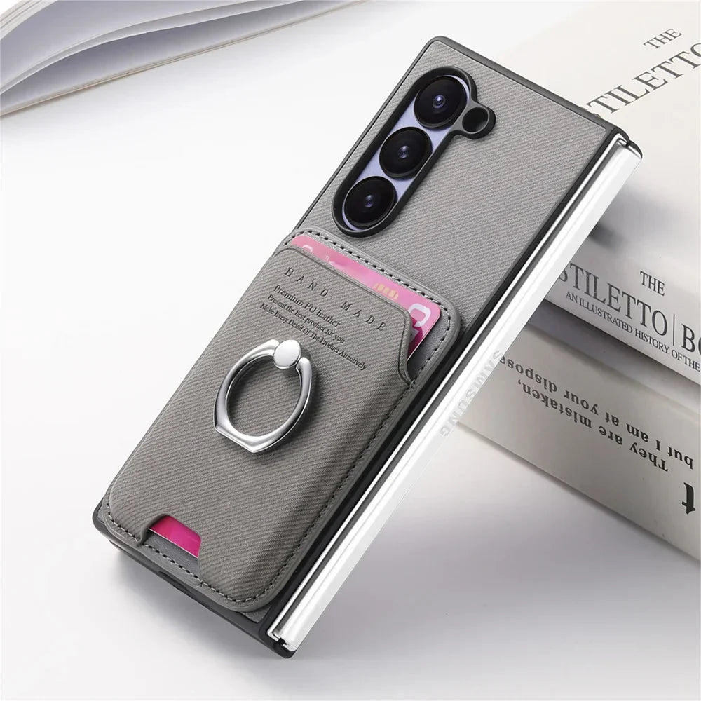 Detachable Leather Wallet Case