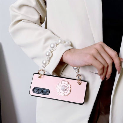 Luxury Pearl Bracelet Chain Case for Samsung Galaxy Z Fold 4