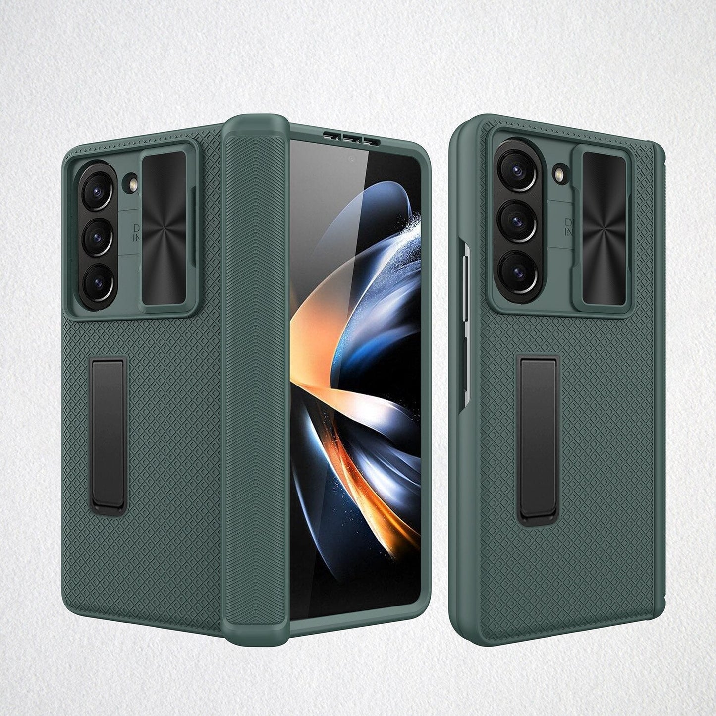 Shockproof Matte Case with Bracket For Samsung Galaxy Z Fold 5