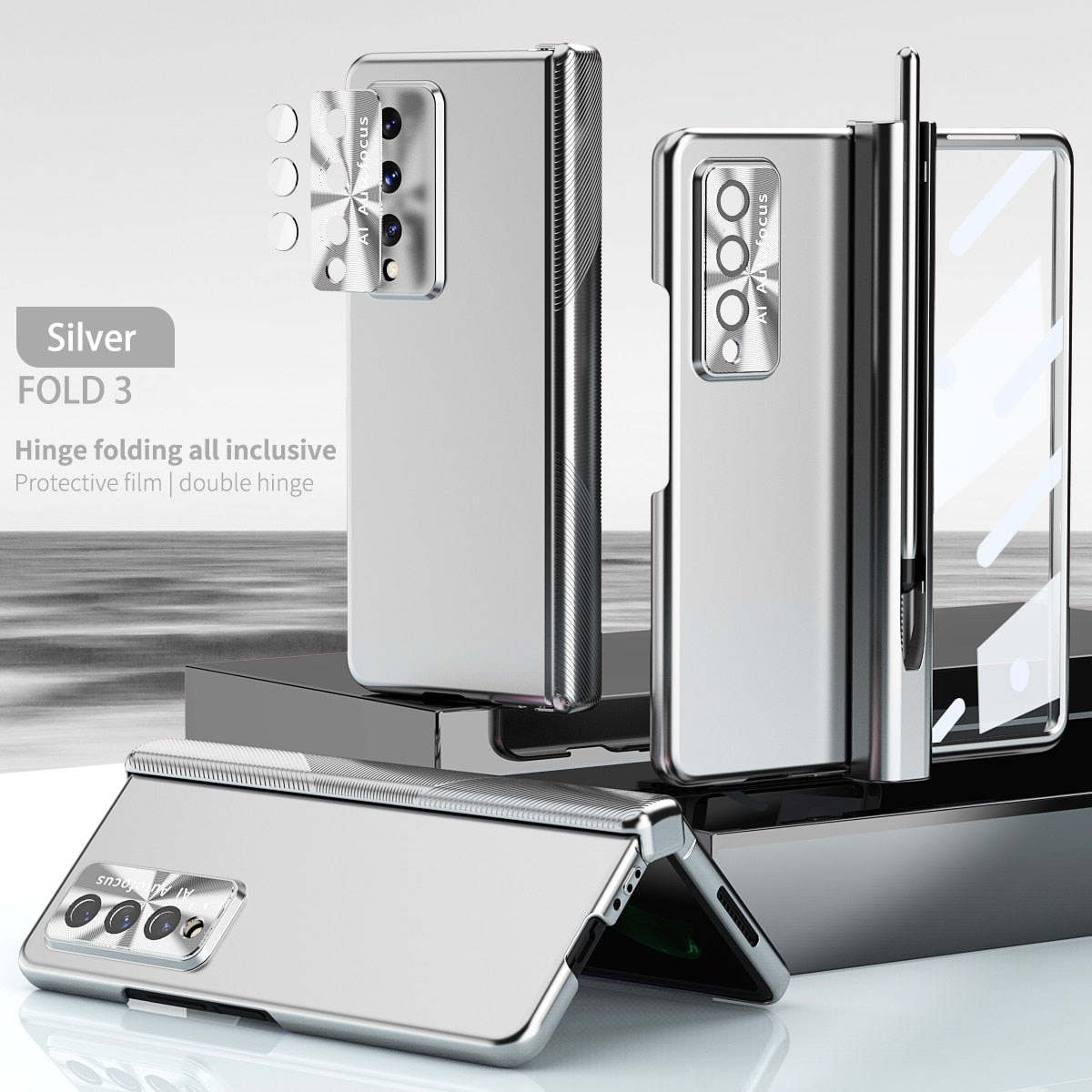 Transparent Case With S Pen For Samsung Galaxy Z Fold 4