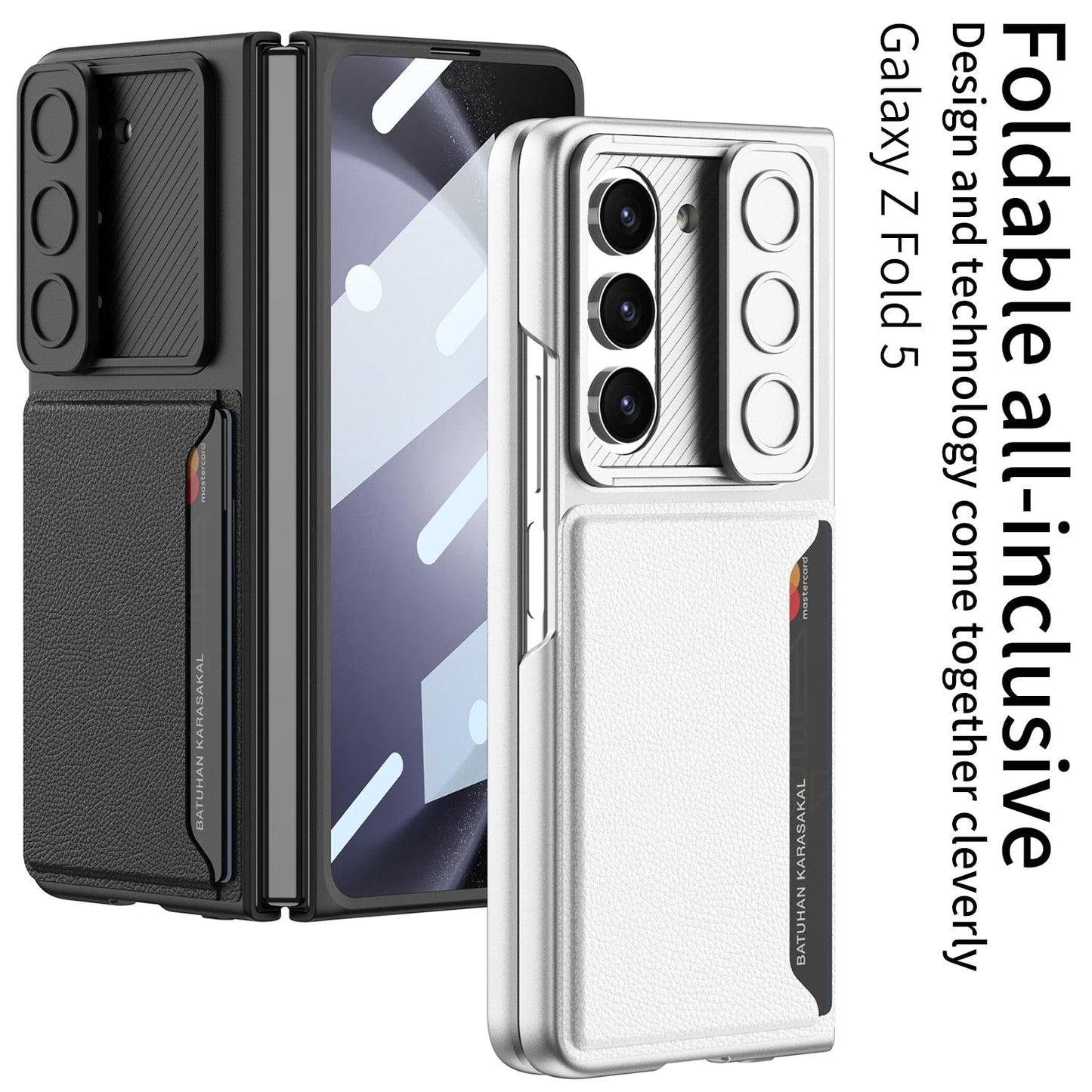 Ultrathin Matte Case with Card Holder For Samsung Galaxy Z Fold 5