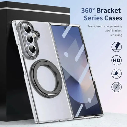 Clear Magnetic Ring Kickstand Case