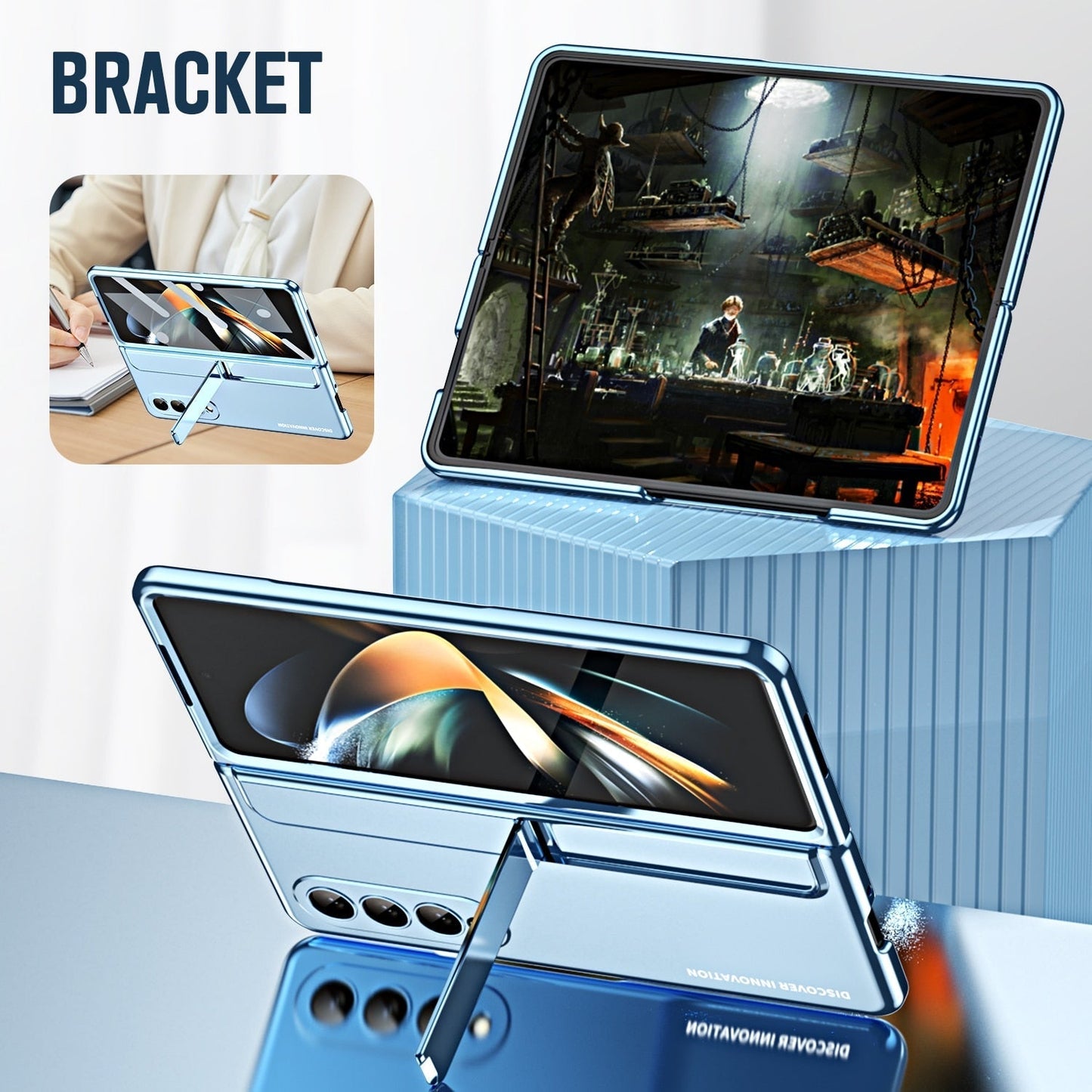 Slim Shockproof Case with bracket pen slot For Samsung Galaxy Z Fold 4