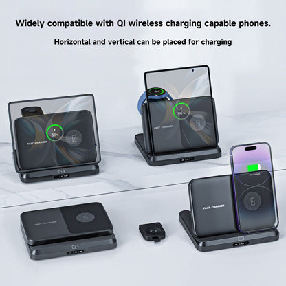 Foldable 3 in 1 Wireless Charger For Samsung Galaxy Z Fold Series