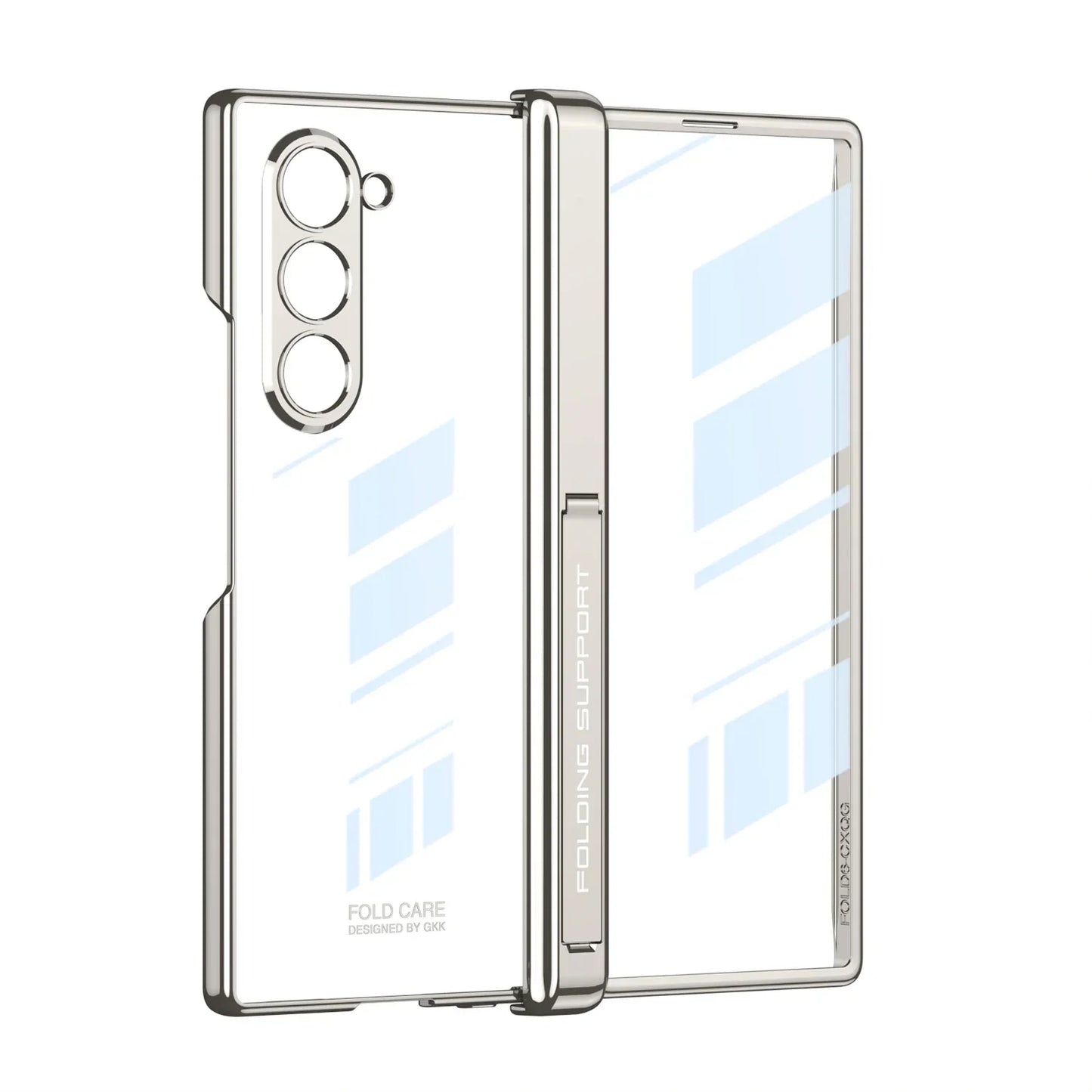 Transparent Magnetic Case with Hinge Protection for Samsung Galaxy Z Fold 6