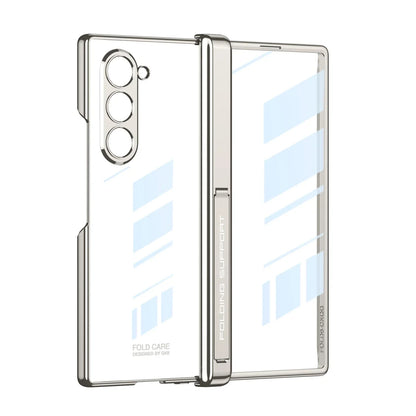 Transparent Magnetic Case with Hinge Protection for Samsung Galaxy Z Fold 6