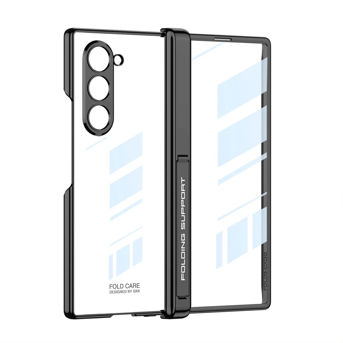 Transparent Magnetic Case with Hinge Protection for Samsung Galaxy Z Fold 6