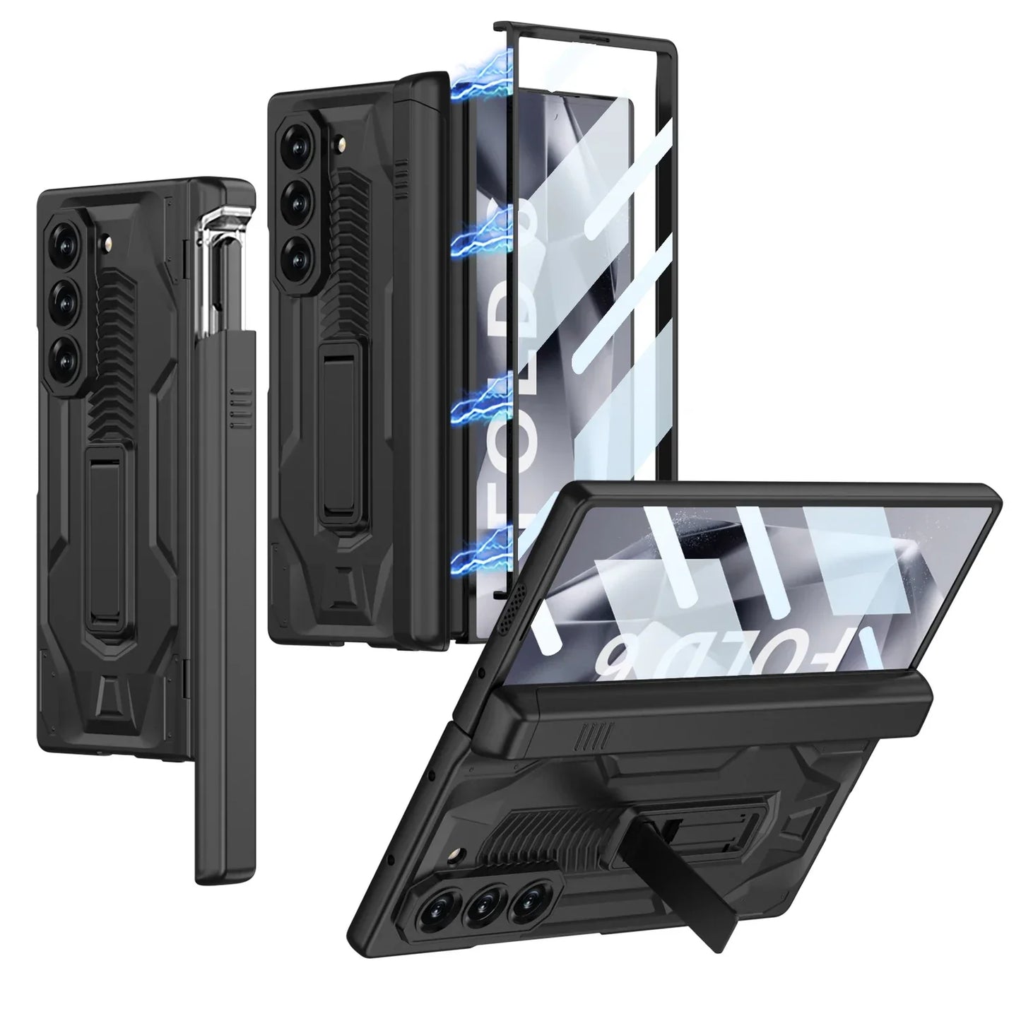 Armor Case with Hinge Protection & Pen Slot for Samsung Galaxy Z Fold 6