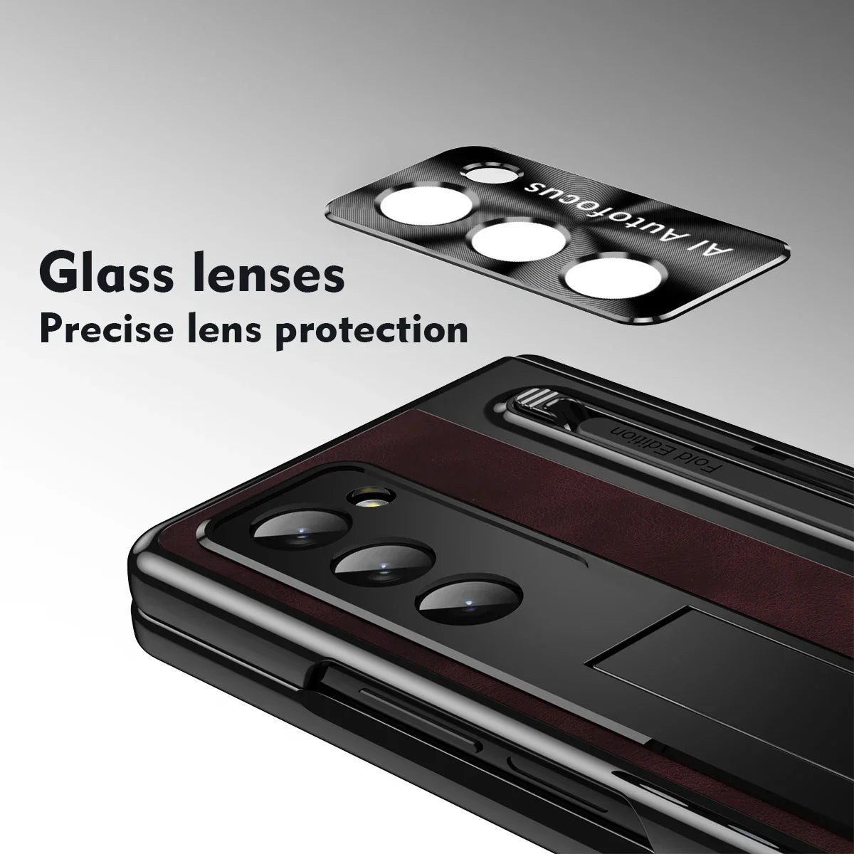 Luxury Leather Stand & Pen Slot Case