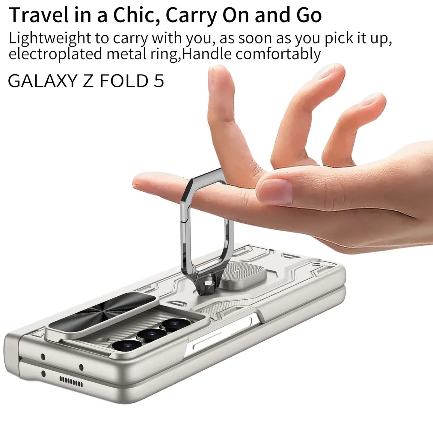 Full Protection Case with Pen Holder & Stand for Galaxy Z Fold Series