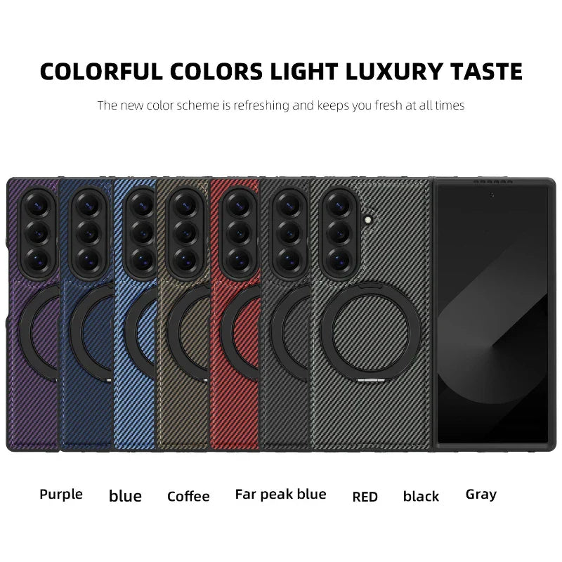Carbon Fiber Magnetic Ring Case