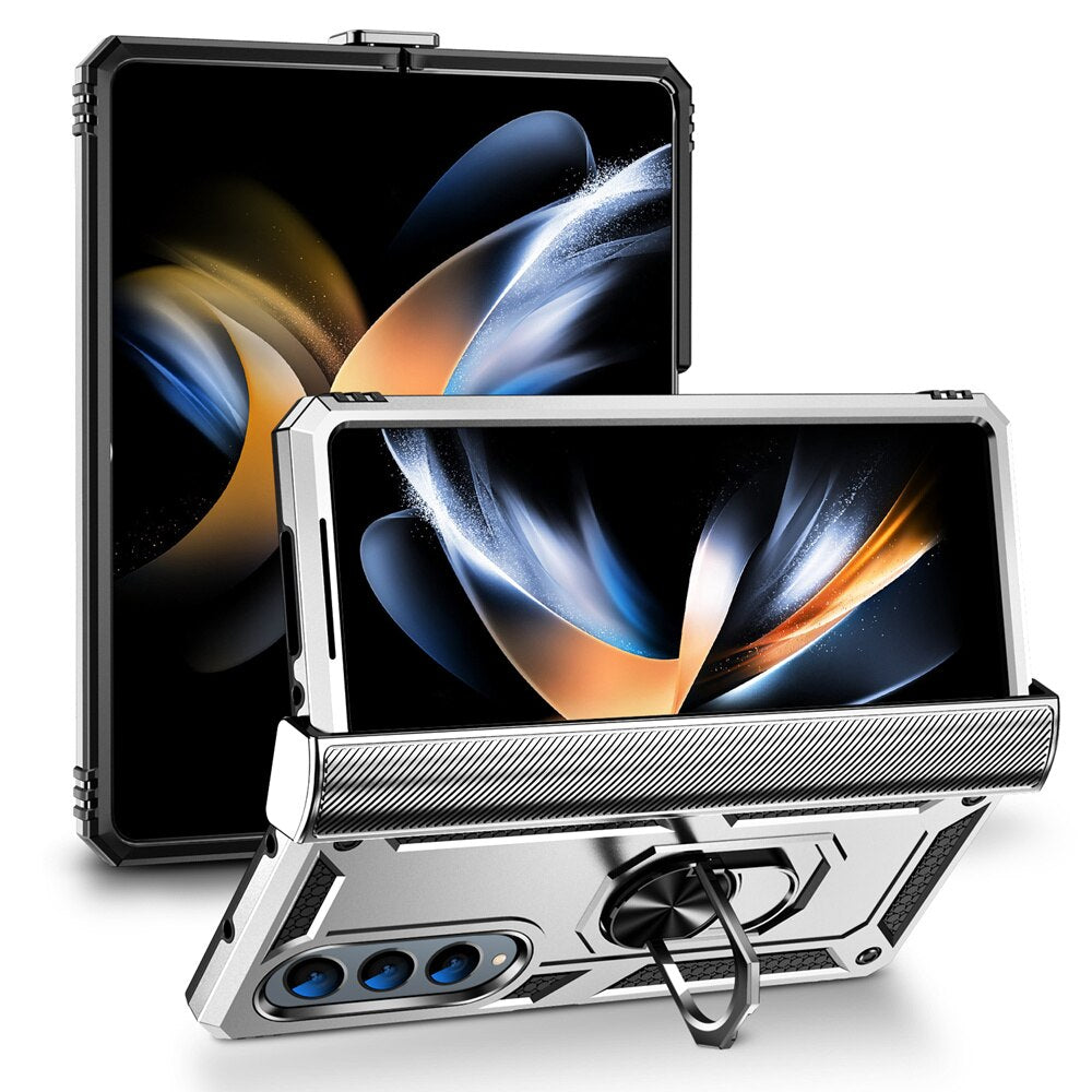 Shockproof Case with Ring Kickstand For Samsung Galaxy Z Fold 4