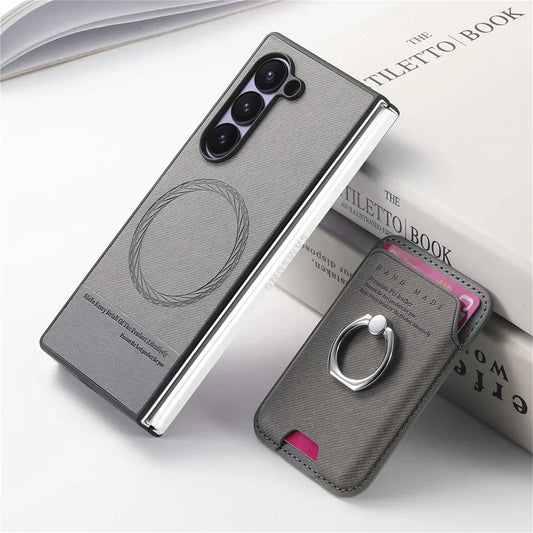 Detachable Leather Wallet Case