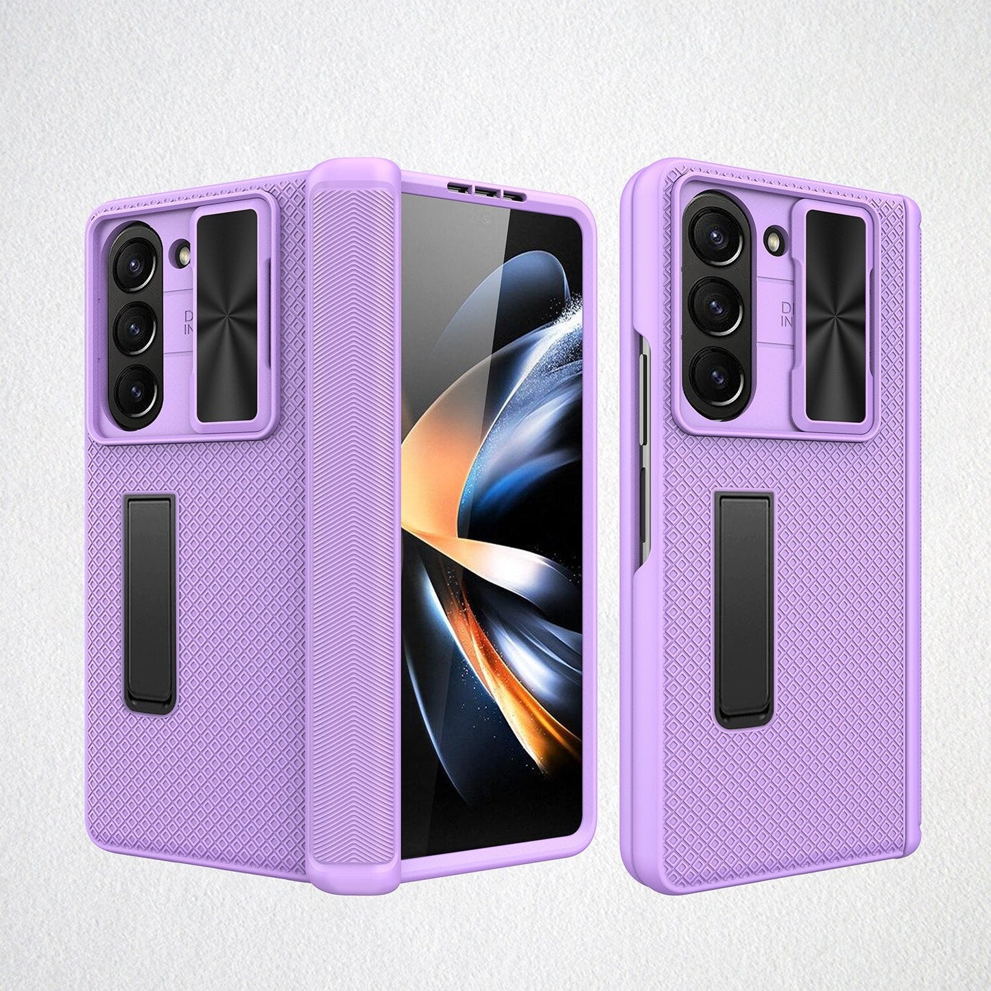 Shockproof Matte Case with Bracket For Samsung Galaxy Z Fold 5