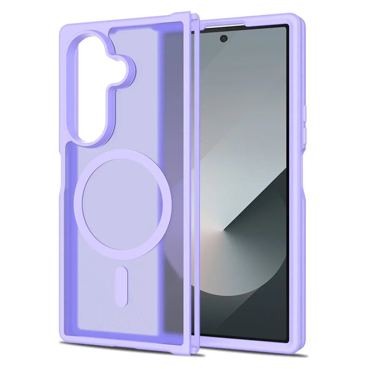 Frosted Magnetic Shield Case with Soft Frame