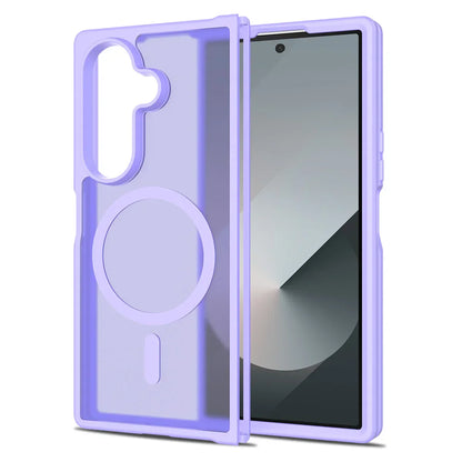 Frosted Magnetic Shield Case with Soft Frame