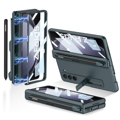 Samsung Galaxy Z Fold 5 Shockproof Matte Case With Stand & Pen Holder