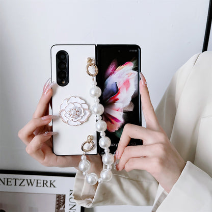 Luxury Pearl Bracelet Chain Case for Samsung Galaxy Z Fold 4