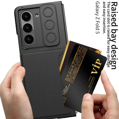 Ultrathin Matte Case with Card Holder For Samsung Galaxy Z Fold 5