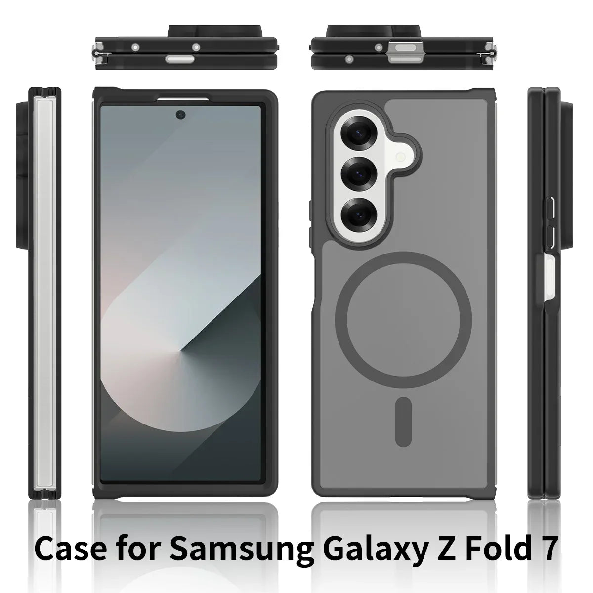 Frosted Magnetic Shield Case with Soft Frame