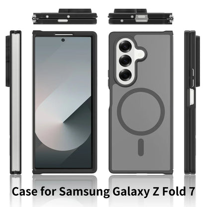 Frosted Magnetic Shield Case with Soft Frame