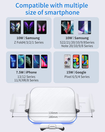 Fast Wireless Car Mount for Galaxy Z Fold Series