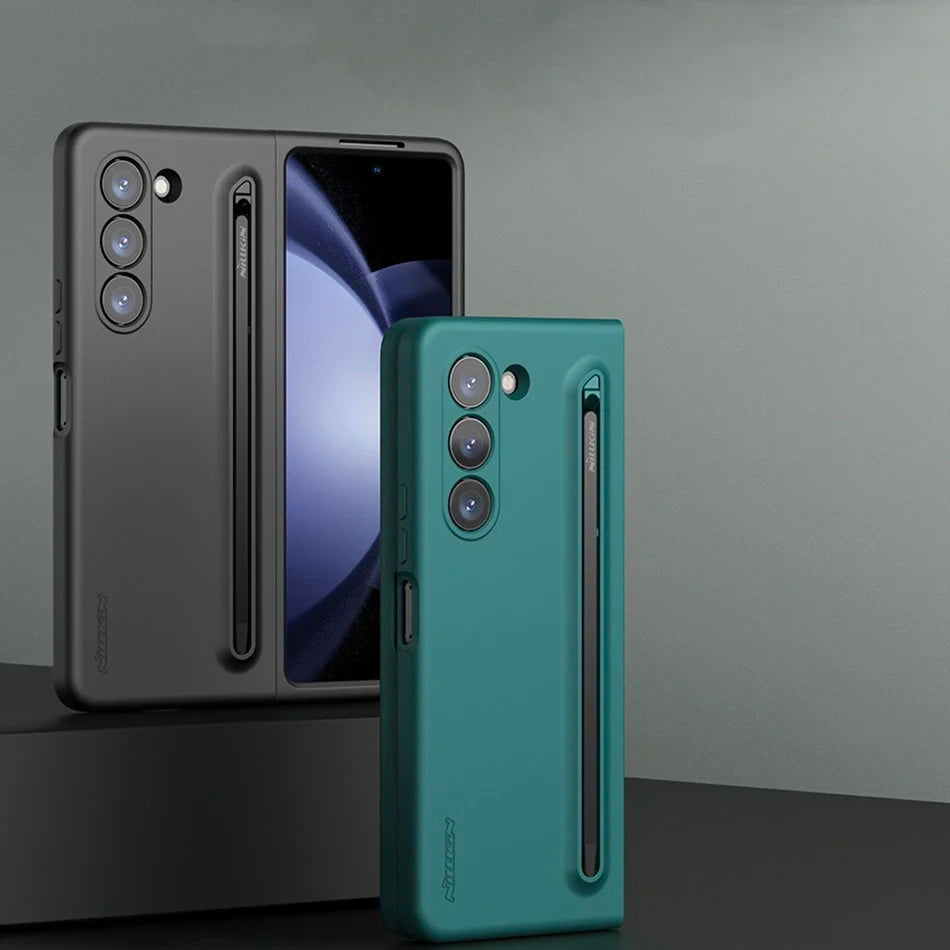 Soft Silicone Case With S Pen For Samsung Galaxy Z Fold 5