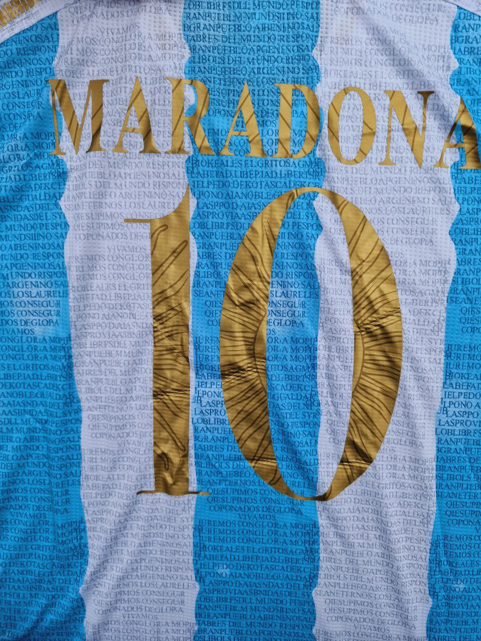 Diego Maradona Argentina Anniversary Commemorative Jersey