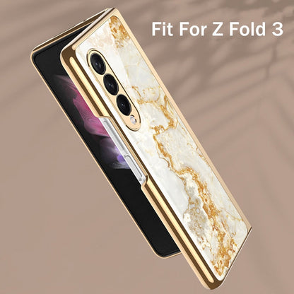 Luxury Tempered Glass Case For Galaxy Z FOLD 4