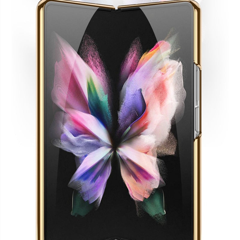 Luxury Tempered Glass Case For Galaxy Z FOLD 4