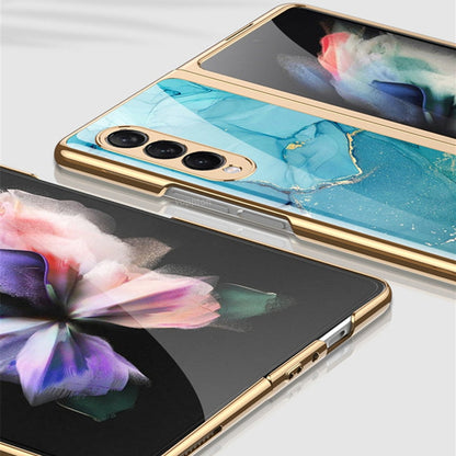 Luxury Tempered Glass Case For Galaxy Z FOLD 4