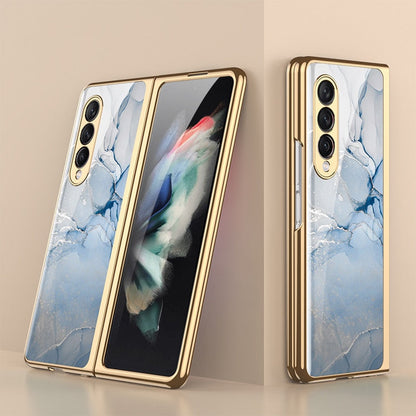 Luxury Tempered Glass Case For Galaxy Z FOLD 4