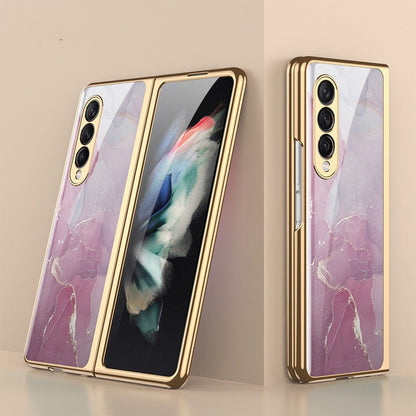 Luxury Tempered Glass Case For Galaxy Z FOLD 4
