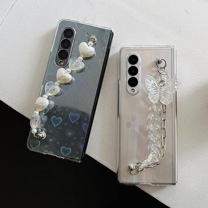 3D Crystal Bracelet Case For Galaxy Z FOLD 4 5G